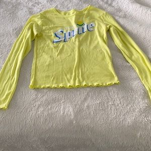 sprite neon yellow shirt